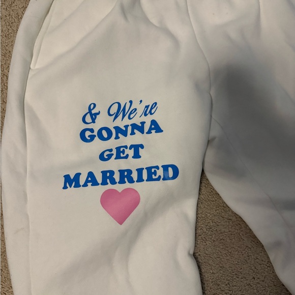 Bridal White Hoodie and Sweatpants Set - Picture 8 of 12